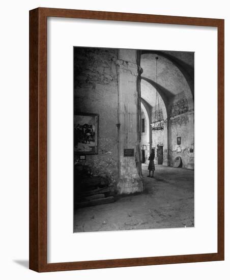 Interior of the Alamo-null-Framed Premium Photographic Print