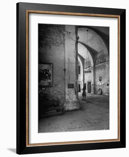 Interior of the Alamo-null-Framed Photographic Print