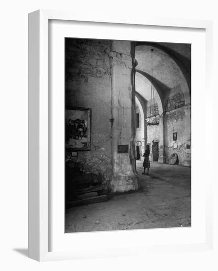 Interior of the Alamo-null-Framed Photographic Print