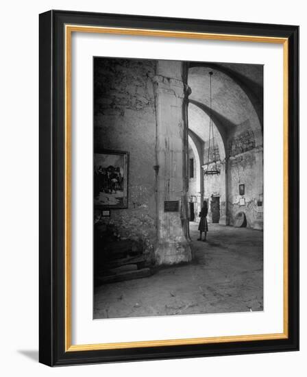 Interior of the Alamo-null-Framed Photographic Print