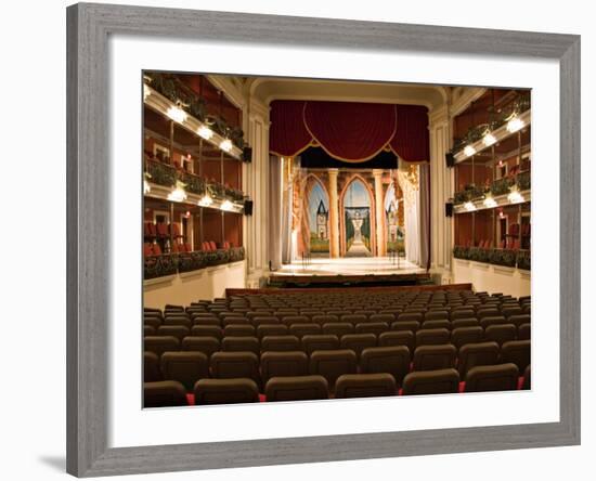 Interior of the Angela Peralta Theater, Mazatlan, Mexico-Charles Sleicher-Framed Photographic Print