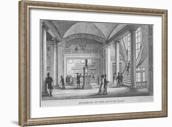 Interior of the Auction Mart in Bartholomew Lane, City of London, 1835-null-Framed Giclee Print