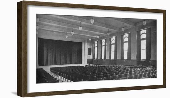 Interior of the auditorium, David Worth Dennis Junior High School, Richmond, Indiana, 1922-null-Framed Photographic Print