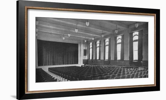 Interior of the auditorium, David Worth Dennis Junior High School, Richmond, Indiana, 1922-null-Framed Photographic Print
