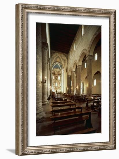 Interior of the Basilica of Sant'Abbondio Como, Italy, 11th-16th Century-null-Framed Giclee Print