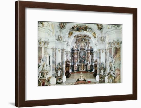 Interior of the Benedictine Abbey Church, 1711-31-J. M. Fischer-Framed Giclee Print