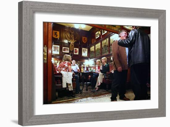 Interior of the Black Horse Pub, Preston, Lancashire-Peter Thompson-Framed Photographic Print