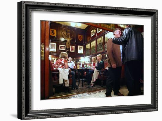 Interior of the Black Horse Pub, Preston, Lancashire-Peter Thompson-Framed Photographic Print