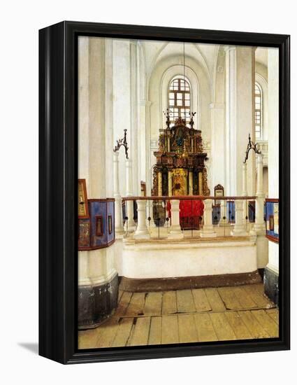 Interior of the Brody Synagogue-Isidor Kaufmann-Framed Stretched Canvas