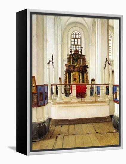 Interior of the Brody Synagogue-Isidor Kaufmann-Framed Stretched Canvas