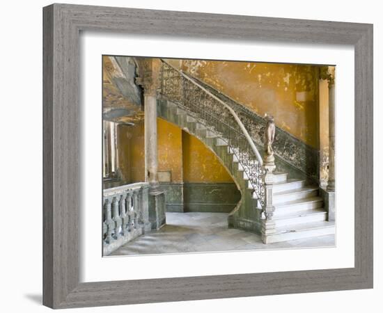 Interior of the Building in Havana Centro, Havana, Cuba, West Indies, Central America-Lee Frost-Framed Photographic Print