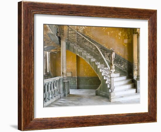 Interior of the Building in Havana Centro, Havana, Cuba, West Indies, Central America-Lee Frost-Framed Photographic Print