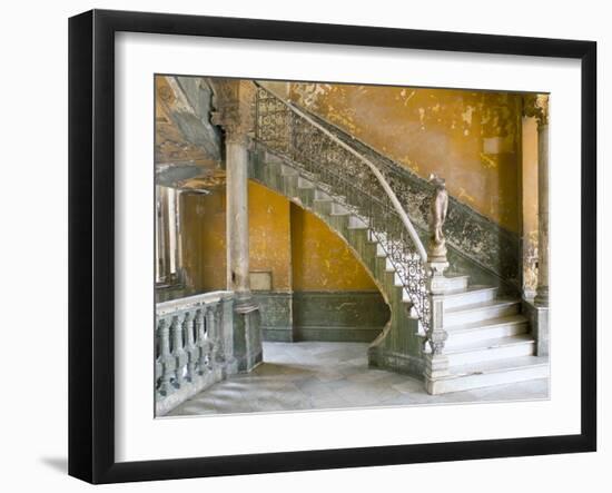 Interior of the Building in Havana Centro, Havana, Cuba, West Indies, Central America-Lee Frost-Framed Photographic Print