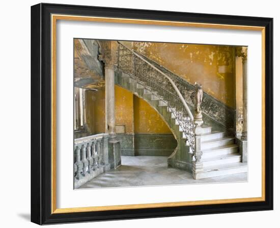 Interior of the Building in Havana Centro, Havana, Cuba, West Indies, Central America-Lee Frost-Framed Photographic Print