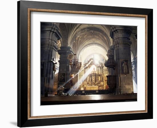 Interior of the Cathedral, Begun in 1560 on the Site of the Inca Palace, Cuzco, Peru, South America-Christopher Rennie-Framed Photographic Print