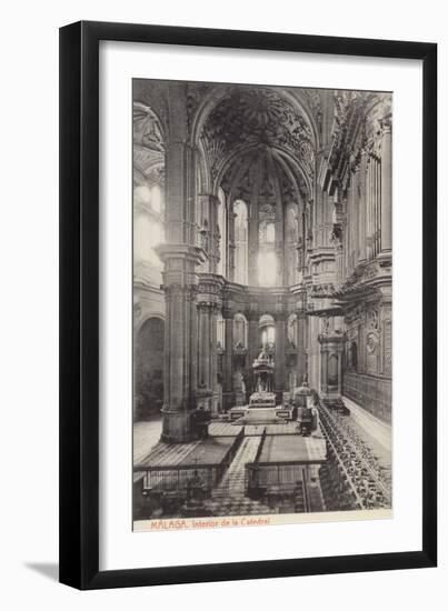 Interior of the Cathedral, Malaga, Spain-null-Framed Photographic Print