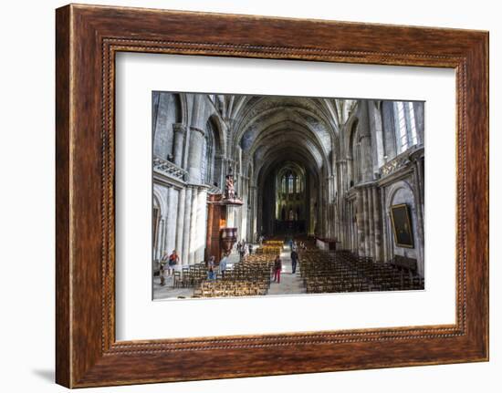 Interior of the Cathedral of Bordeaux, Aquitaine, France, Europe-Michael Runkel-Framed Photographic Print