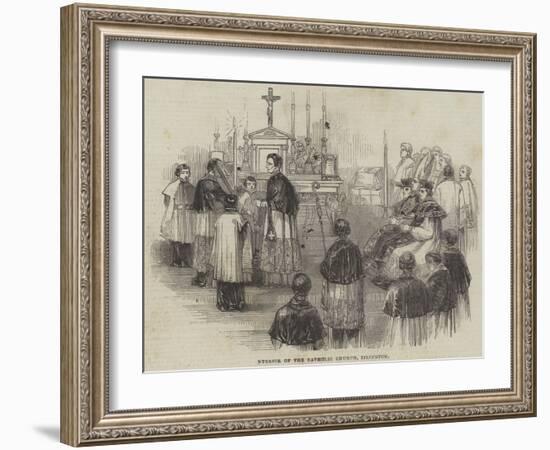 Interior of the Catholic Church, Islington-null-Framed Giclee Print