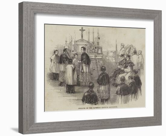 Interior of the Catholic Church, Islington-null-Framed Giclee Print