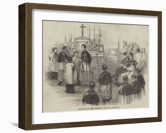 Interior of the Catholic Church, Islington-null-Framed Giclee Print