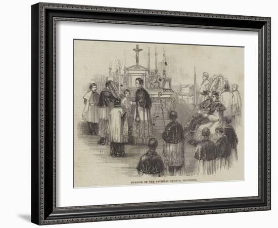 Interior of the Catholic Church, Islington-null-Framed Giclee Print