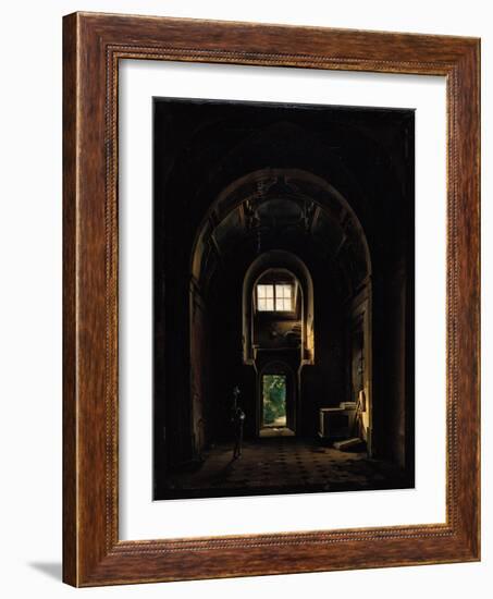 Interior of the Chapel of Saint-Philippe in the Eglise des Feuillants in Paris, 1814-Louis Jacques Mande Daguerre-Framed Giclee Print