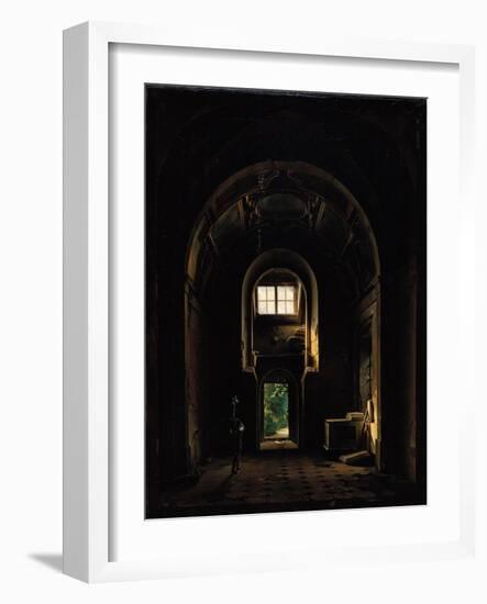 Interior of the Chapel of Saint-Philippe in the Eglise des Feuillants in Paris, 1814-Louis Jacques Mande Daguerre-Framed Giclee Print