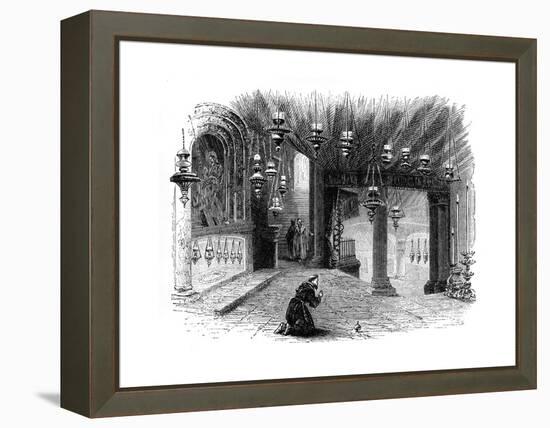 Interior of the Chapel of the Nativity, Bethlehem, C1888-null-Framed Premier Image Canvas