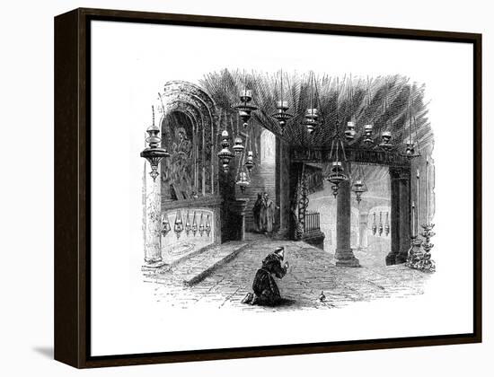 Interior of the Chapel of the Nativity, Bethlehem, C1888-null-Framed Premier Image Canvas