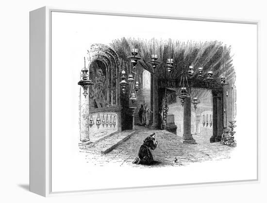 Interior of the Chapel of the Nativity, Bethlehem, C1888-null-Framed Premier Image Canvas