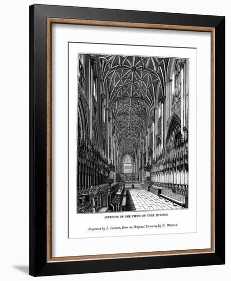 Interior of the Choir of York Minster, C1830-1860-J Jackson-Framed Giclee Print