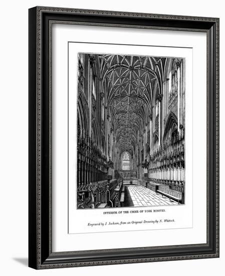 Interior of the Choir of York Minster, C1830-1860-J Jackson-Framed Giclee Print