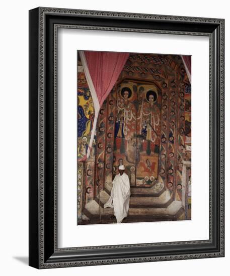 Interior of the Christian Church of Ura Kedane Meheriet, Zege Peninsula, Lake Tana, Ethiopia-Bruno Barbier-Framed Photographic Print