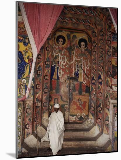 Interior of the Christian Church of Ura Kedane Meheriet, Zege Peninsula, Lake Tana, Ethiopia-Bruno Barbier-Mounted Photographic Print