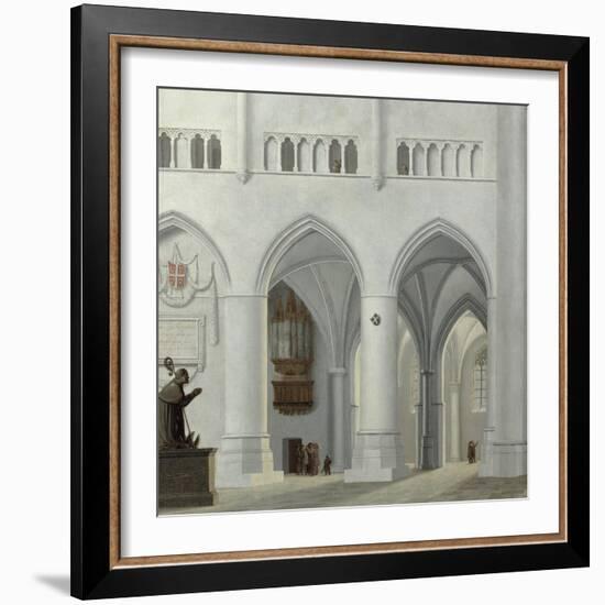 Interior of the Church of St. Bavo, Haarlem, 1630-Pieter Jansz Saenredam-Framed Giclee Print