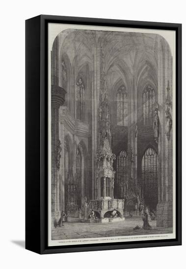 Interior of the Church of St Lawrence, Nuremberg-Samuel Read-Framed Premier Image Canvas