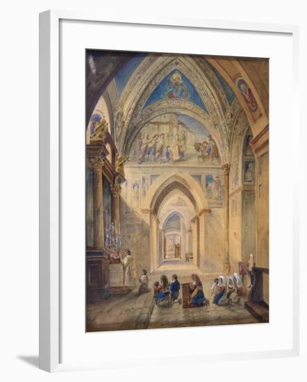 Interior of the Church of St Nicholas, Bari, Italy-null-Framed Giclee Print