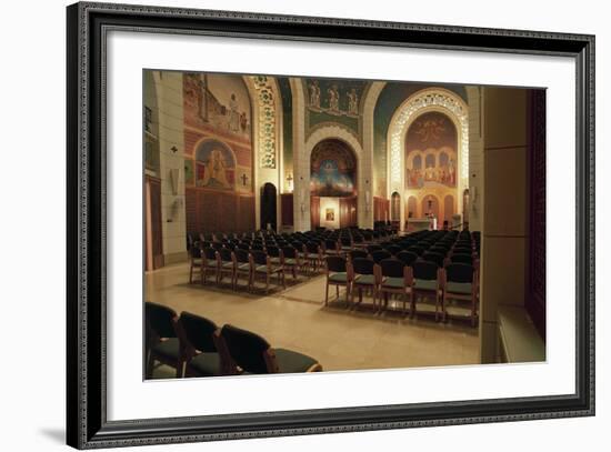 Interior of the Church of St Peter in Gallicantu-null-Framed Photographic Print