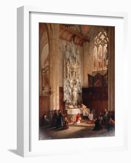Interior Of The Church Of St Waudru, Mons-Bernard Neyt-Framed Giclee Print