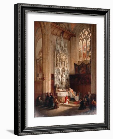 Interior Of The Church Of St Waudru, Mons-Bernard Neyt-Framed Giclee Print