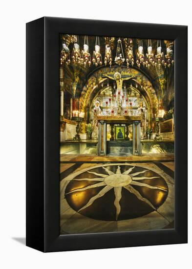 Interior of the Church of the Holy Sepulchre-Jon Hicks-Framed Premier Image Canvas