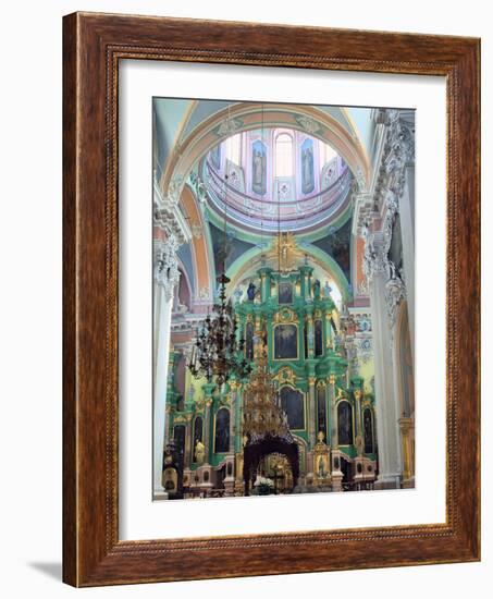 Interior of the Church of the Holy Spirit, Vilnius, Lithuania-Peter Thompson-Framed Photographic Print