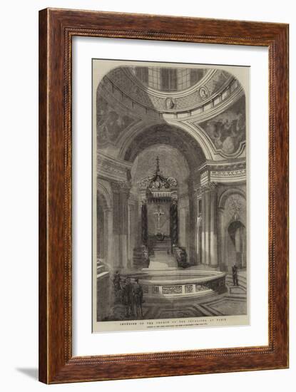 Interior of the Church of the Invalides, at Paris-null-Framed Giclee Print