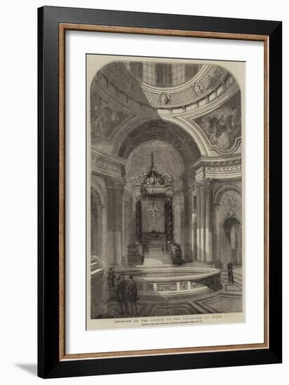 Interior of the Church of the Invalides, at Paris-null-Framed Giclee Print