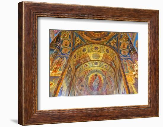 Interior of the Church of the Savior on Blood, Saint Petersburg, Russia-Ian Trower-Framed Photographic Print