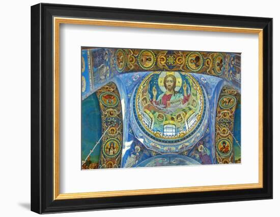 Interior of the Church of the Savior on Blood, Saint Petersburg, Russia-Ian Trower-Framed Photographic Print