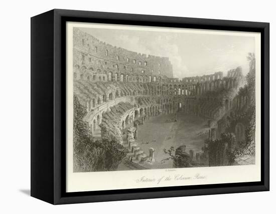 Interior of the Coliseum, Rome-null-Framed Premier Image Canvas