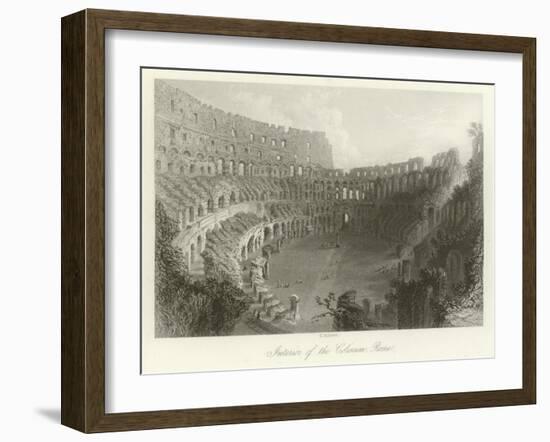 Interior of the Coliseum, Rome-null-Framed Giclee Print