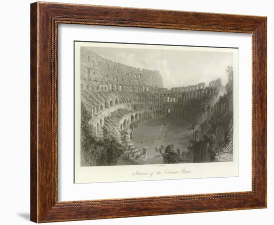 Interior of the Coliseum, Rome-null-Framed Giclee Print