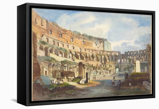 Interior of the Colosseum-Ippolito Caffi-Framed Premier Image Canvas